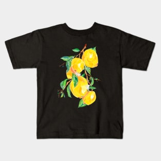 Lemons on a tree branch Kids T-Shirt